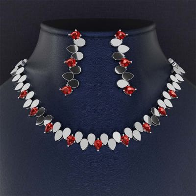 سرویس جواهر عروس یاقوت سرخ کد 21055 - 21054 - 21053